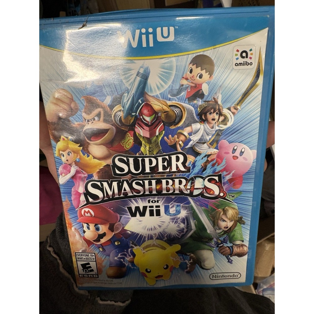 NINTENDO WII U SUPER SMASH BROS W MANUAL CIB COMPLETE IN BOX 2014